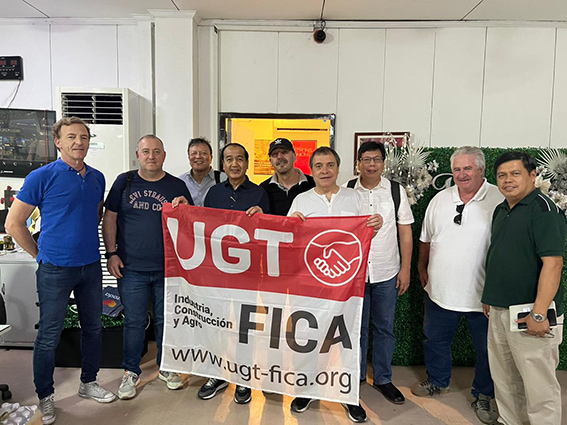 UGT FICA estrecha lazos de colaboración con el sindicato filipino ALU