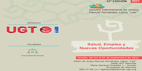 Mariano Hoya interviene mañana en la Escuela Internacional de Verano Manuel Fernández López “Lito” de UGT Asturias