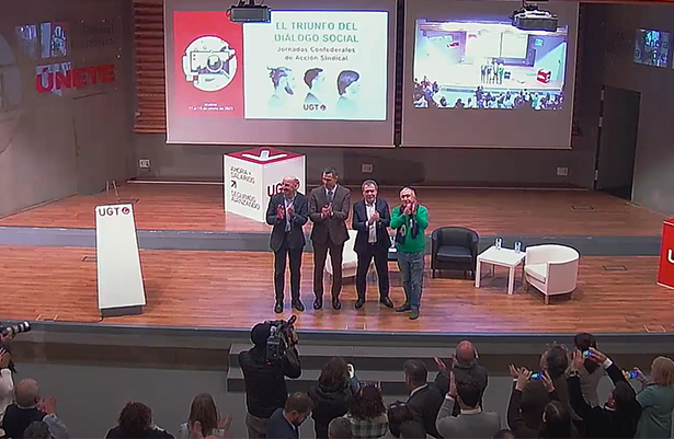 Mariano Hoya destaca la cercanía de Pedro Sánchez con la UGT en las Jornadas Confederales de Acción Sindical