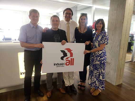 UGT FICA se reúne con IndustriALL Global Union en Ginebra
