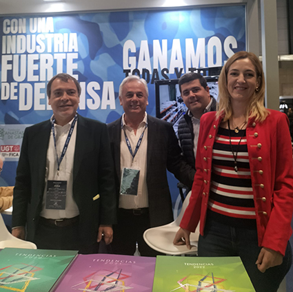 UGT FICA reitera su compromiso con la industria de defensa con su presencia en FEINDEF