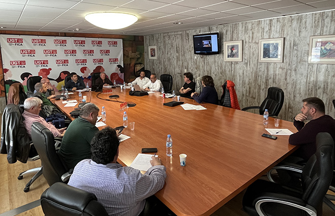 Reunión de coordinación de UGT FICA en Navantia
