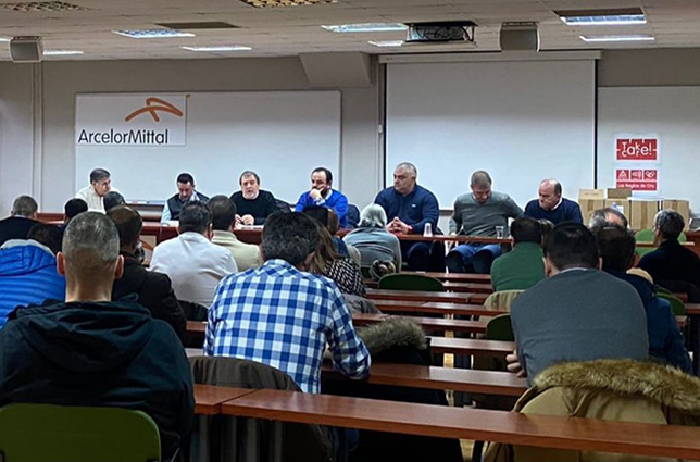 Mariano Hoya y Jenaro Martínez se reúnen con las Secciones Sindicales de UGT FICA en ArcelorMittal Avilés y Gijón
