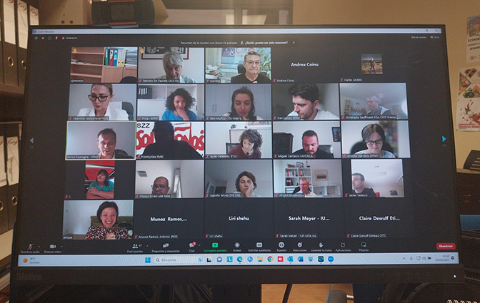 UGT FICA participa en la primera reunión del proyecto para construir una transición justa en los sectores de la EFFAT