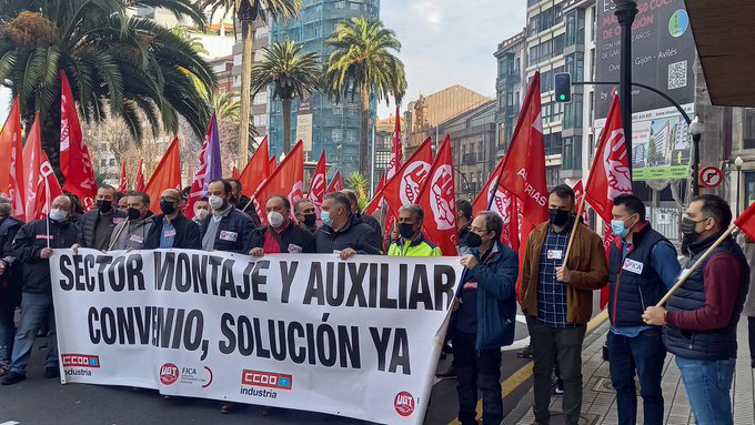 Preacuerdo en el convenio de montaje y empresas auxiliares de Asturias
