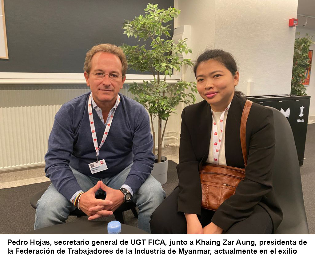 UGT FICA pide a la UE medidas más contundentes contra la junta militar de Myanmar