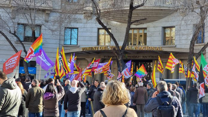 Éxito de la manifestación del sector del metal de Barcelona