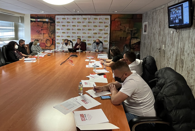 Reunión del pleno del sector de la Construcción y la Minería de UGT FICA