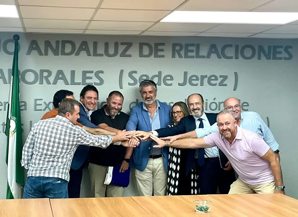 Los trabajadores de la vid en Jerez ponen fin a la huelga al alcanzar un preacuerdo con subida salarial conjunta del 5% para cada año