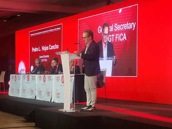 Pedro Hojas llama a ser ambiciosos en la defensa del medioambiente, de los derechos sociales y de los intereses de las y los trabajadores del ámbito de la ICM