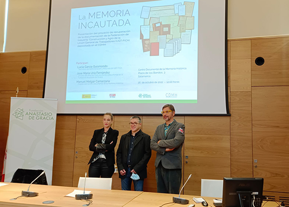 UGT FICA pone en valor el proyecto de recuperación de la documentación incautada de la Federación