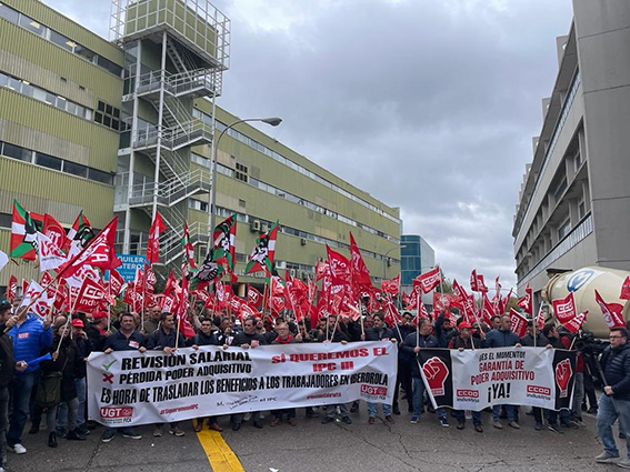 Mariano Hoya reclama a Iberdrola un salario digno para las y los trabajadores de Iberdrola
