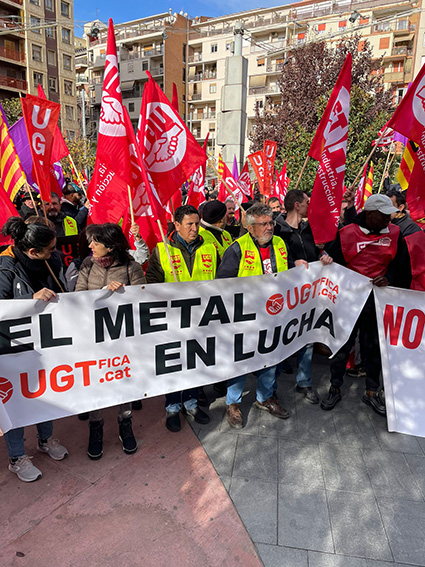 Más del 85% de los trabajadores del metal de Lleida secundan la huelga