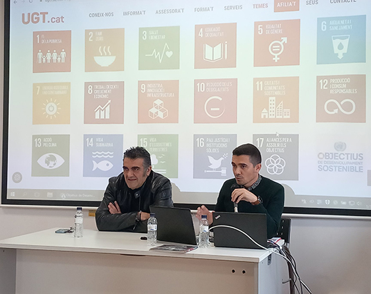 José Antonio Pasadas pone en valor el papel de UGT FICA como garante del cumplimiento de la Agenda 2030