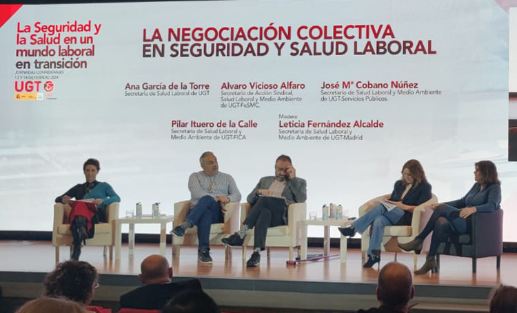 Pilar Ituero interviene en las jornadas confederales sobre "Seguridad y salud en un mundo laboral en transición"