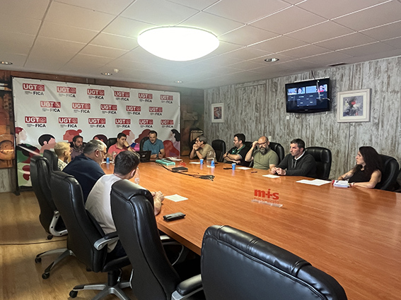 Delegados y delegadas de UGT FICA en Veolia coordinan su estrategia sindical