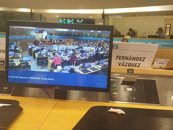 Víctor Fernández asiste en Bruselas a la reunión de la Comisión Consultiva de Transformaciones Industriales en Bruselas