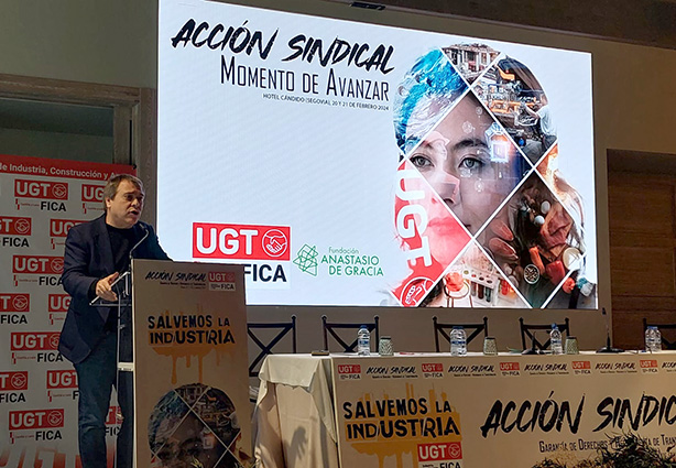 Mariano Hoya advierte a la patronal que UGT FICA va a exigir la reducción de jornada sin contraprestaciones