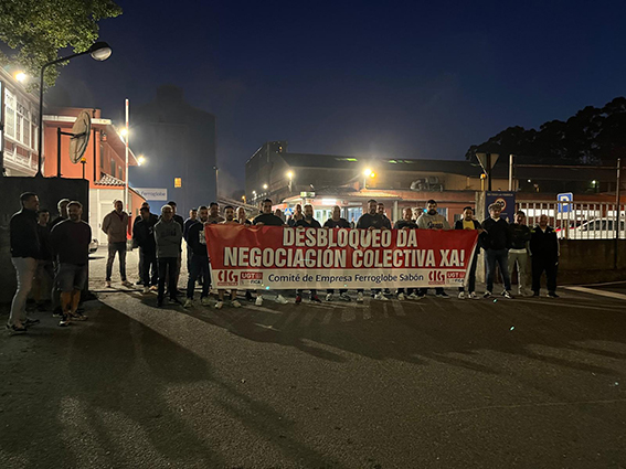 Seguimiento masivo en la jornada de huelga en FerroGlobe