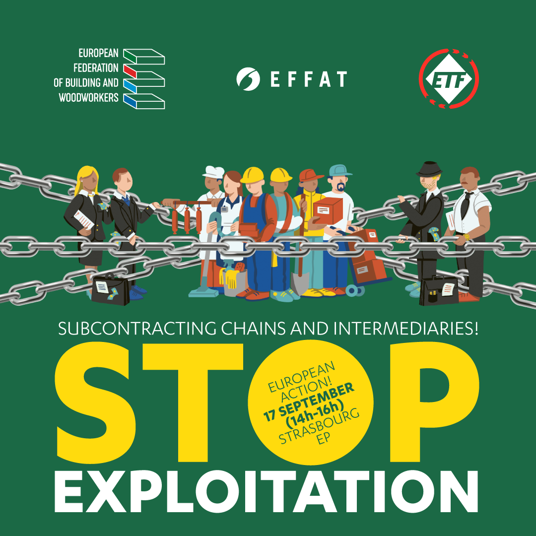 Concentración en Estrasburgo para pedir a la UE que ponga fin a la explotación en las cadenas de subcontratación
