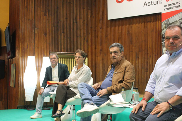 Los secretarios generales de las tres federaciones de UGT debaten en Oviedo sobre los nuevos retos sindicales