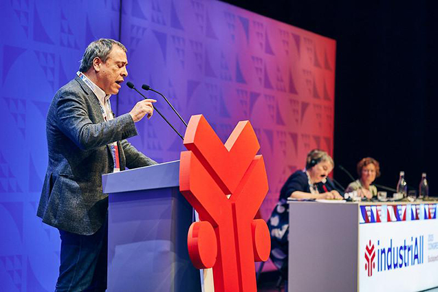 Mariano Hoya interviene en el 4º Congreso de IndustriALL Europa