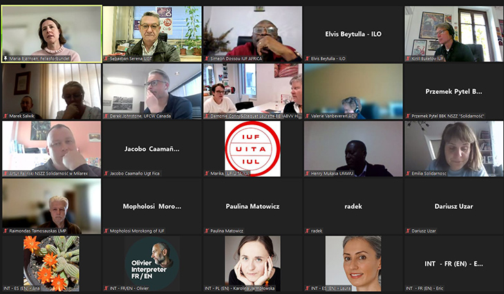 UGT FICA participa en una reunión de la UITA de la división de Productos del Mar