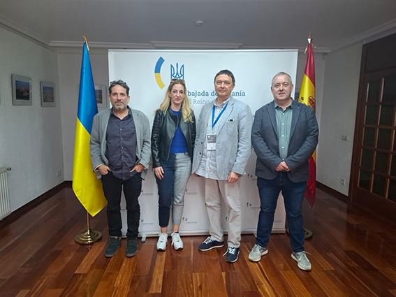 UGT FICA se reúne con miembros de la Embajada de Ucrania en España