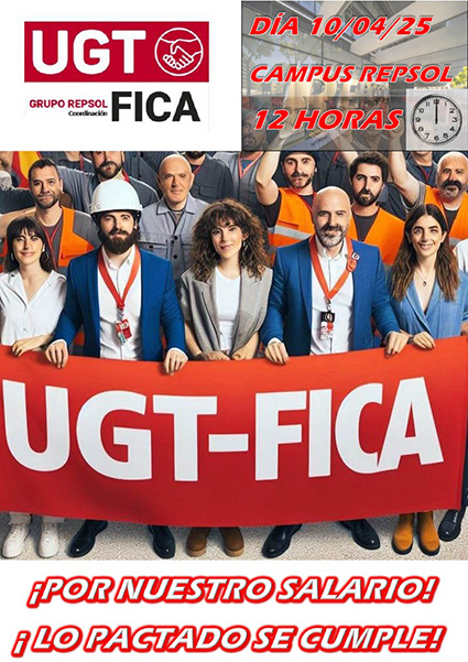 Sindicatos de Repsol se concentran mañana en protesta por el incumplimiento en la aplicación de la cláusula de revisión