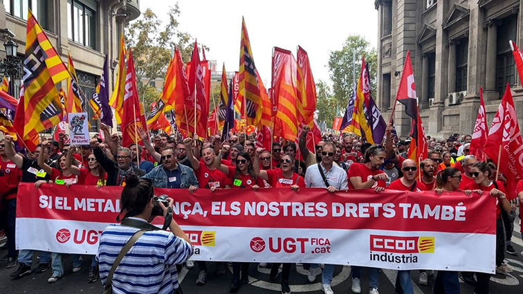Los trabajadores y trabajadoras del metal de Barcelona mantienen la huelga por el retroceso en la propuesta de la patronal