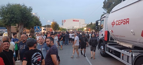Seguimiento masivo en la primera jornada de huelga de los trabajadores del metal de Cádiz