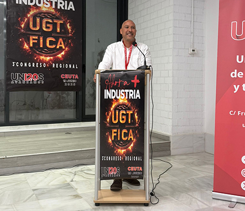 El 3º Congreso Regional de UGT FICA Ceuta elige por unanimidad a Liasin Ahmed Zaglul nuevo secretario general