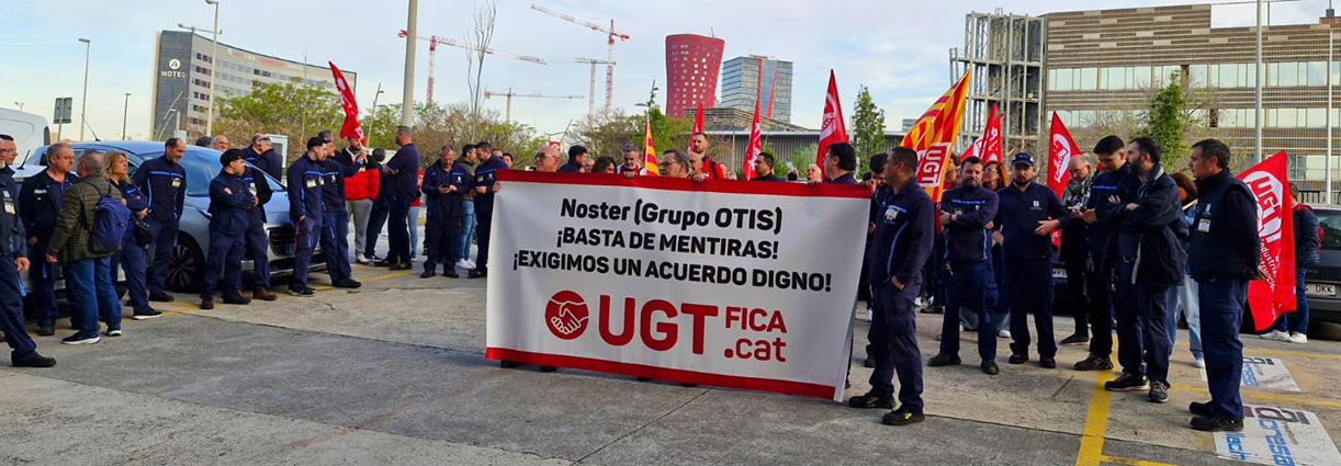Huelga de la plantilla de Noster Ascensores (Grupo Otis) en defensa de unas condiciones dignas