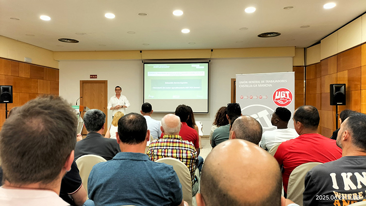 UGT FICA participa en Ciudad Real en una jornada de prevención de riesgos laborales en el sector primario 