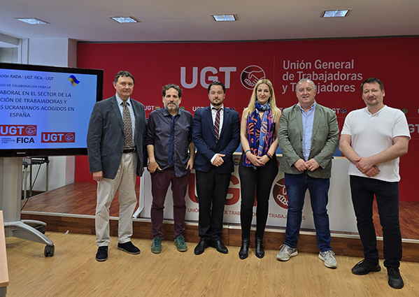 UGT FICA firma un acuerdo para formar a trabajadoras y trabajadores ucranianos en España en el sector de la construcción