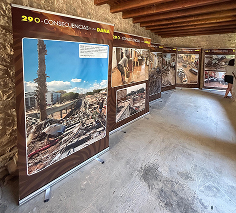 La Exposición sobre la DANA de UGT FICA PV llega a Catalunya