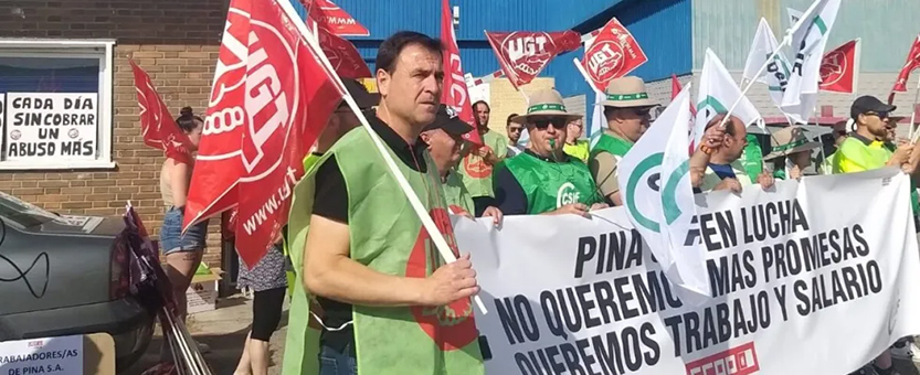 UGT FICA CLM pide una solución inmediata para los trabajadores y trabajadoras de PINASA, a los que ya se les adeuda cuatro nóminas