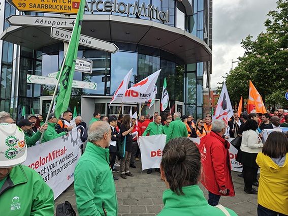050526 Concentracion ArcelorMittal en Luxemburgo 1
