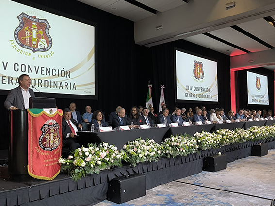 Mariano Hoya llama a reforzar el internacionalismo sindical en la XLIV Convención General del sindicato mexicano SNTMMSS