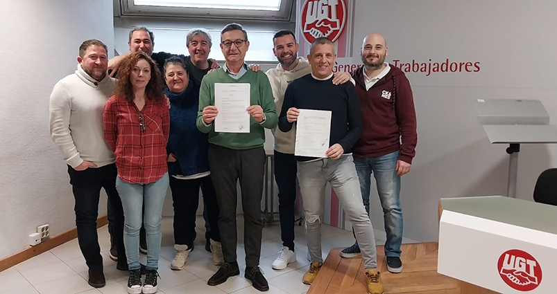 210126 UGT FICA firma convenio Pastas Alimenticias