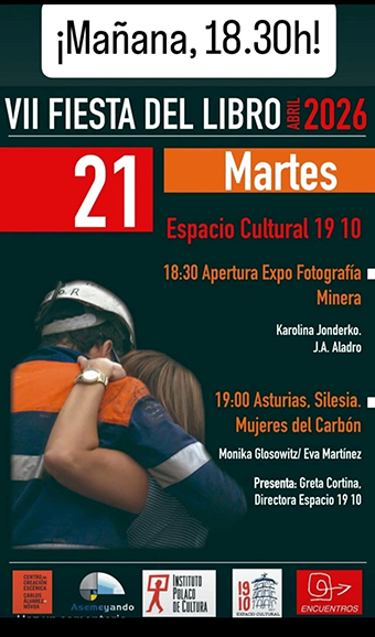 Víctor Fernández asiste a la inauguración de la Expo de Fotografía Minera organizada por el Espacio Cultural 19 10