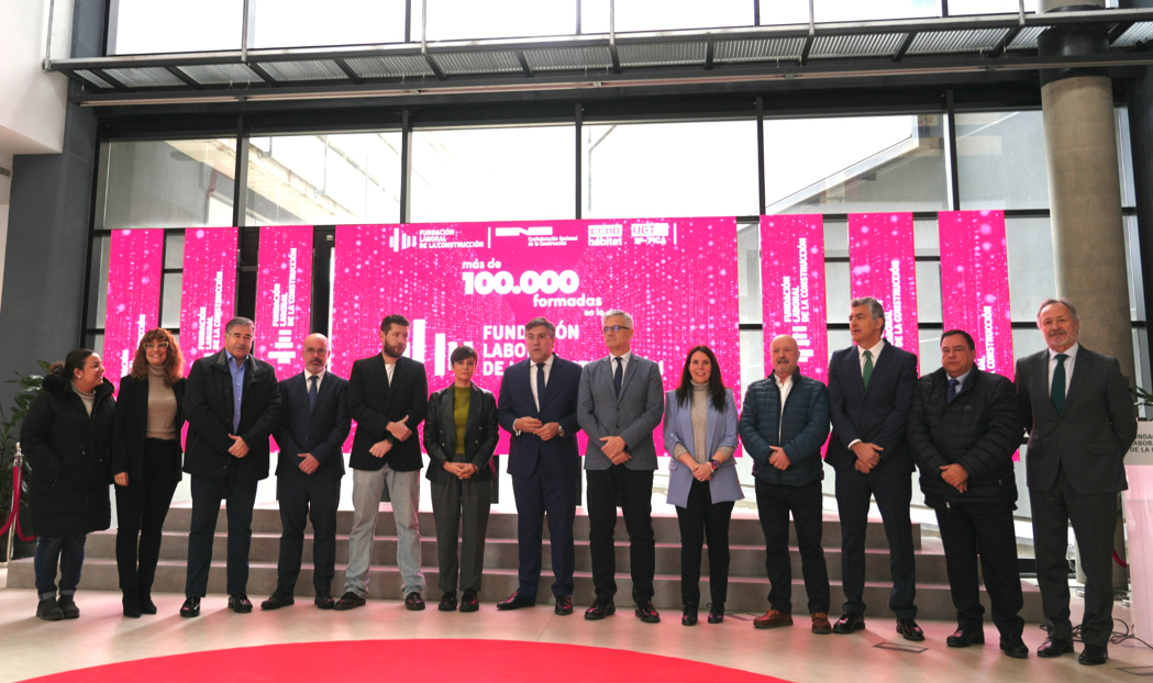 La ministra de Vivienda y Agenda Urbana, Isabel Rodríguez, visita la Sede y Centro de Formación de la Fundación Laboral de la Construcción en Madrid